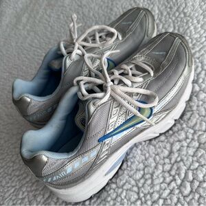 NIKE AIR Initiator silver blue grey lace up low top running shoes Womens 8.5